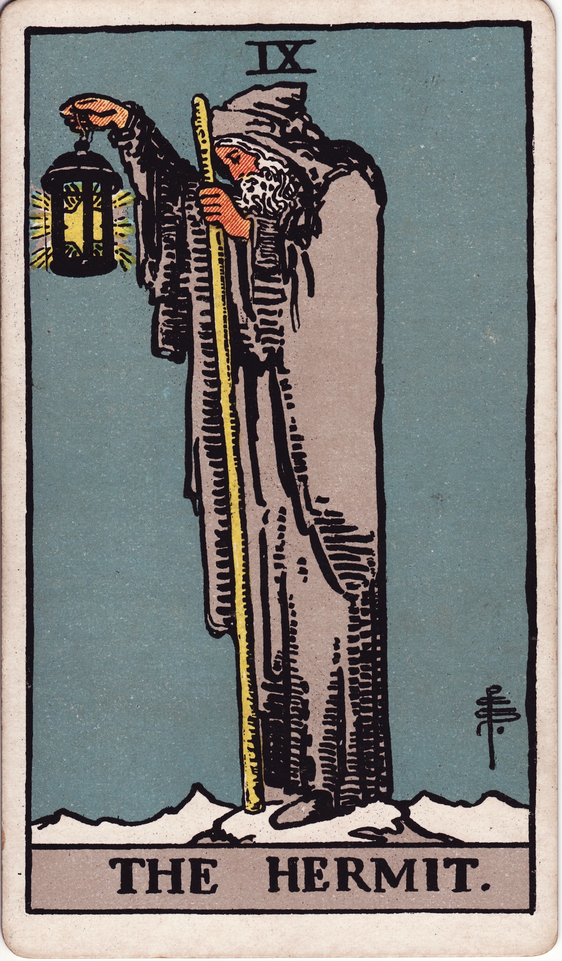 The Tarot Card, 9 The Hermit